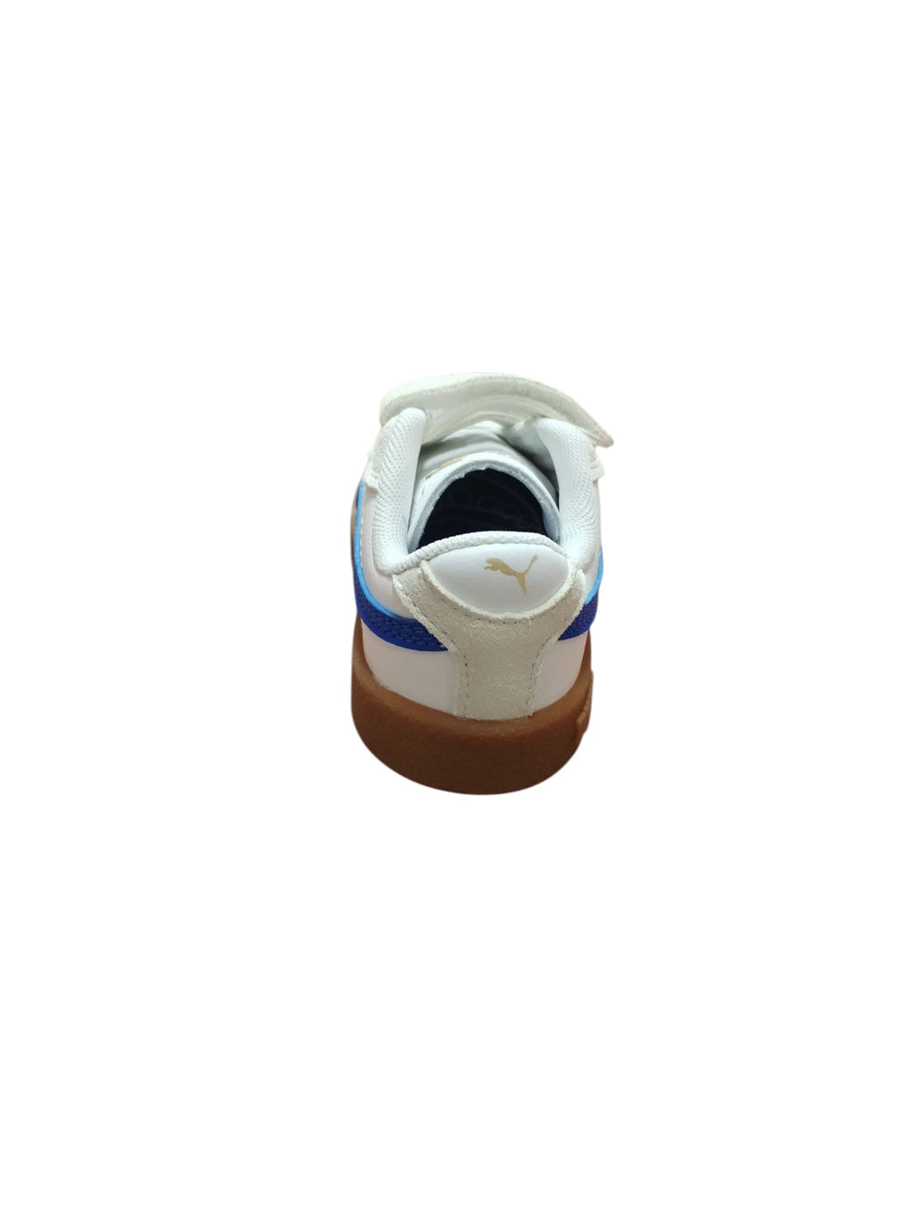 Puma Scarpe Bambino Velcro Bianco Blu Suola Gomma