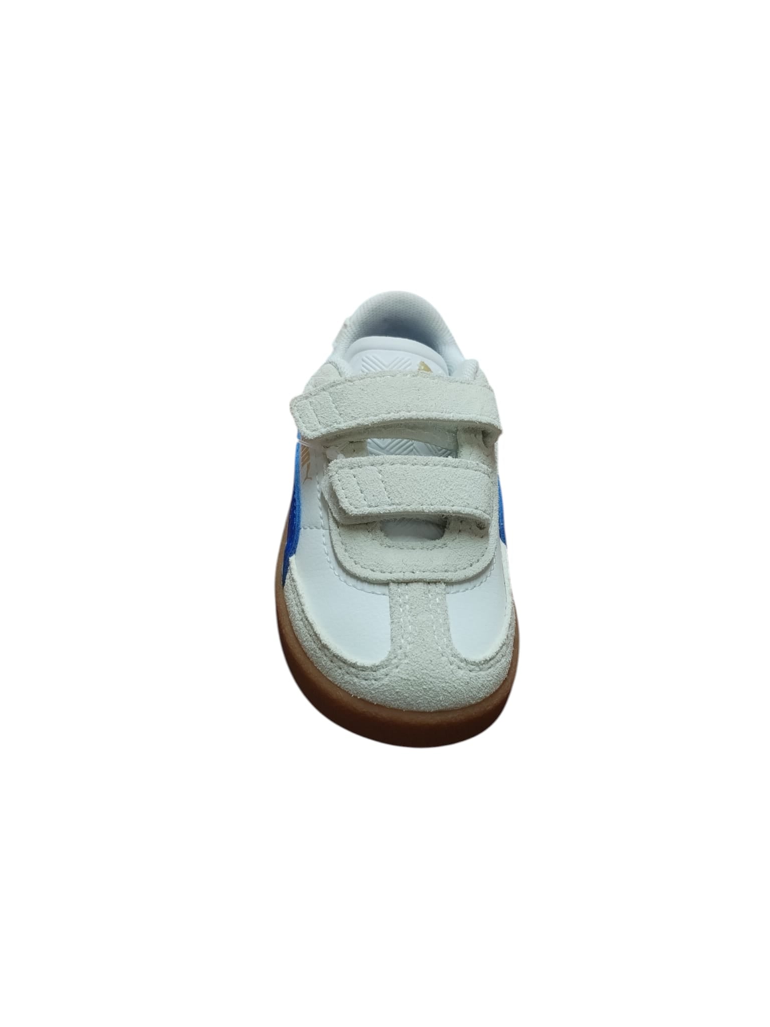 Puma Scarpe Bambino Velcro Bianco Blu Suola Gomma