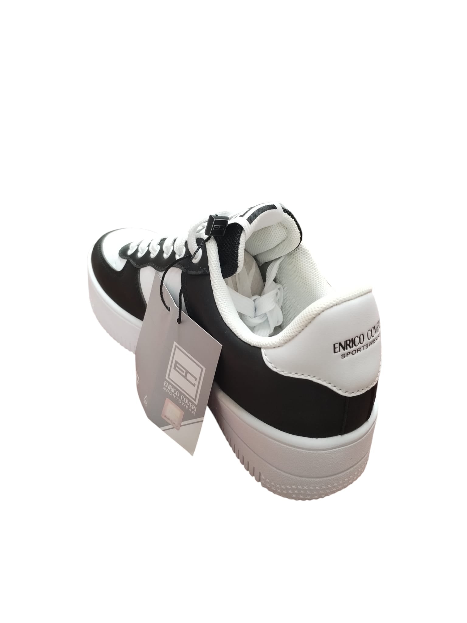 Sneakers Bicolore Bianco Nero EC SPORTSHOES Uomo Donna