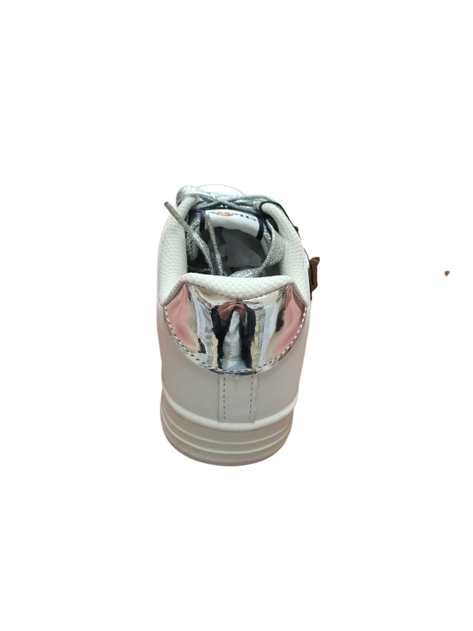 Ellesse Scarpe Donna Bianche Lacci Glitter Argento