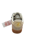 Rifle Sneakers Casual Beige con Suola Caramello e Strisce Bianche
