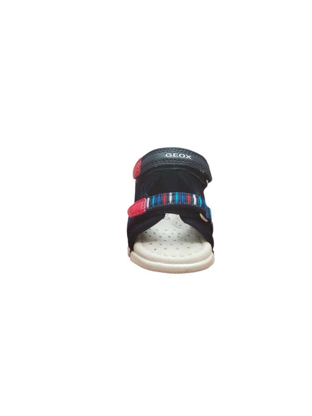 Sandali Bambino Geox con Strappi Regolabili Blu e Rossi