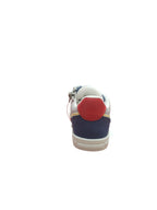 Sneaker Bambino Blu Grigio con Lacci Bianchi