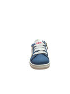 Sneaker Bambino Blu Grigio con Lacci Bianchi