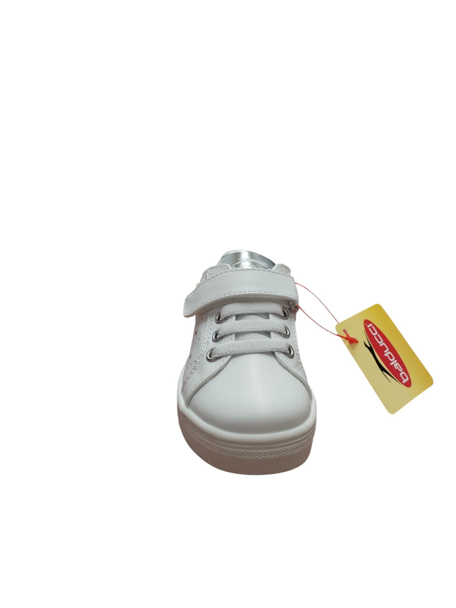 Sneakers Bambina Bianche Balducci con Stelle e Strappo Velcro