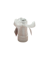 Sneakers Bianche Pizzo Laura Biagiotti con Fiocco