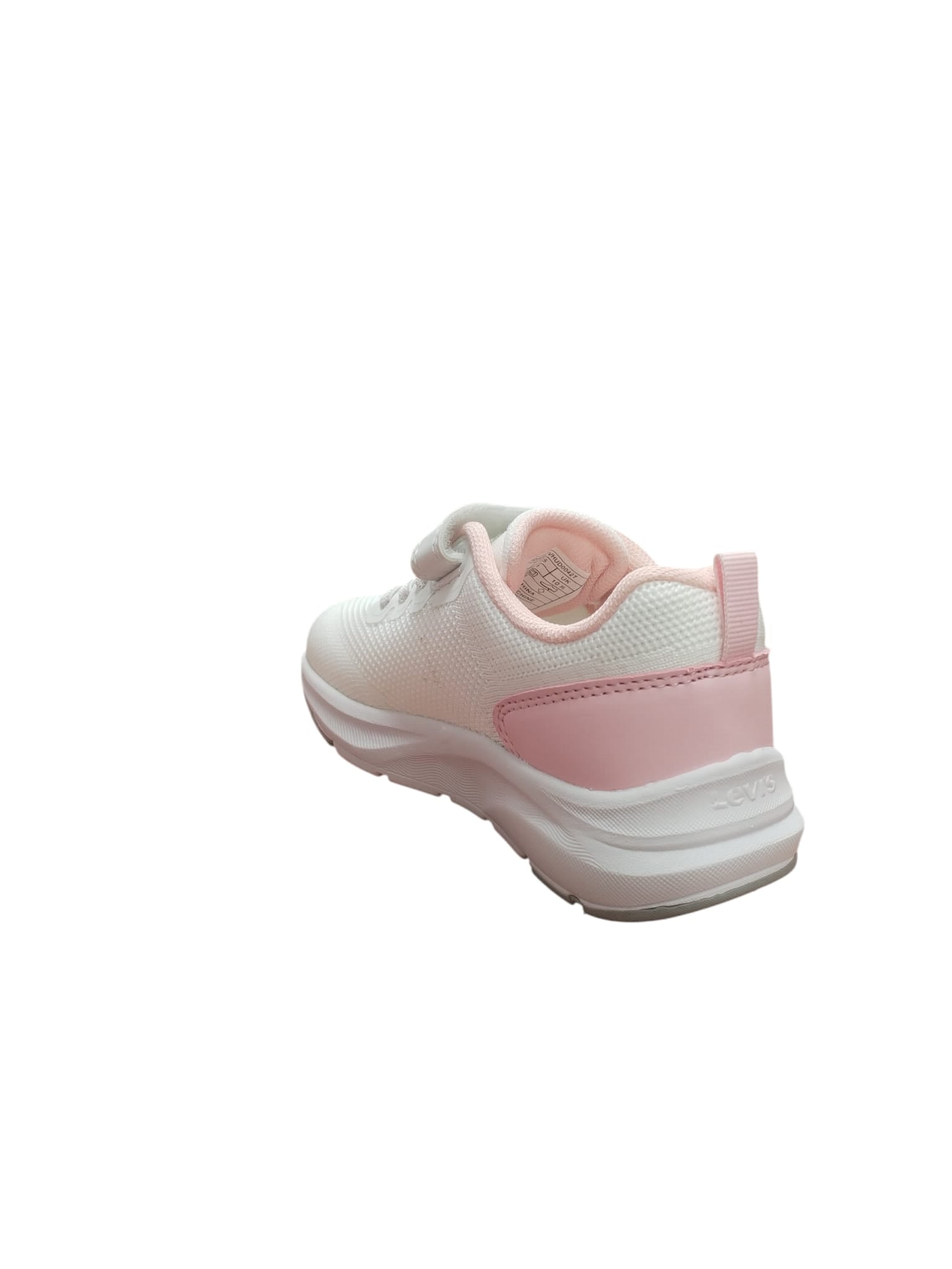 Scarpe da Ginnastica Bambina Levi's Bianche Rosa con Strappo
