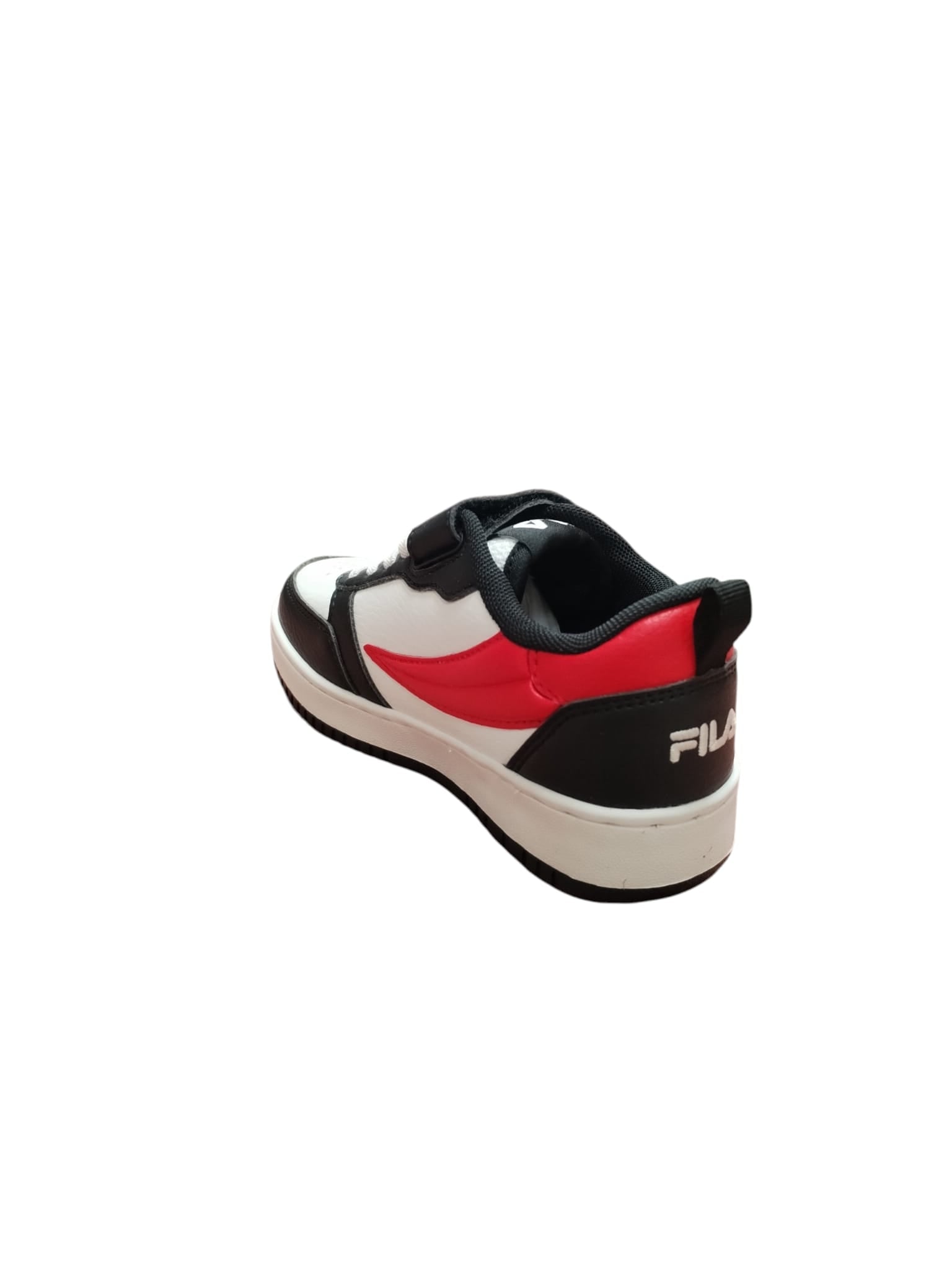 Scarpe Fila Bambino Sneaker Bassa Velcro Bianco Nero Rosso