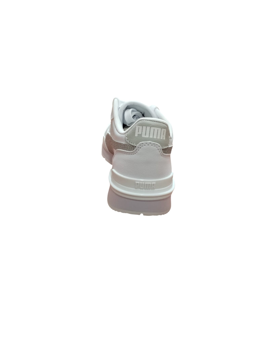 Scarpe Puma Donna Bianche con Banda Glitter Argento