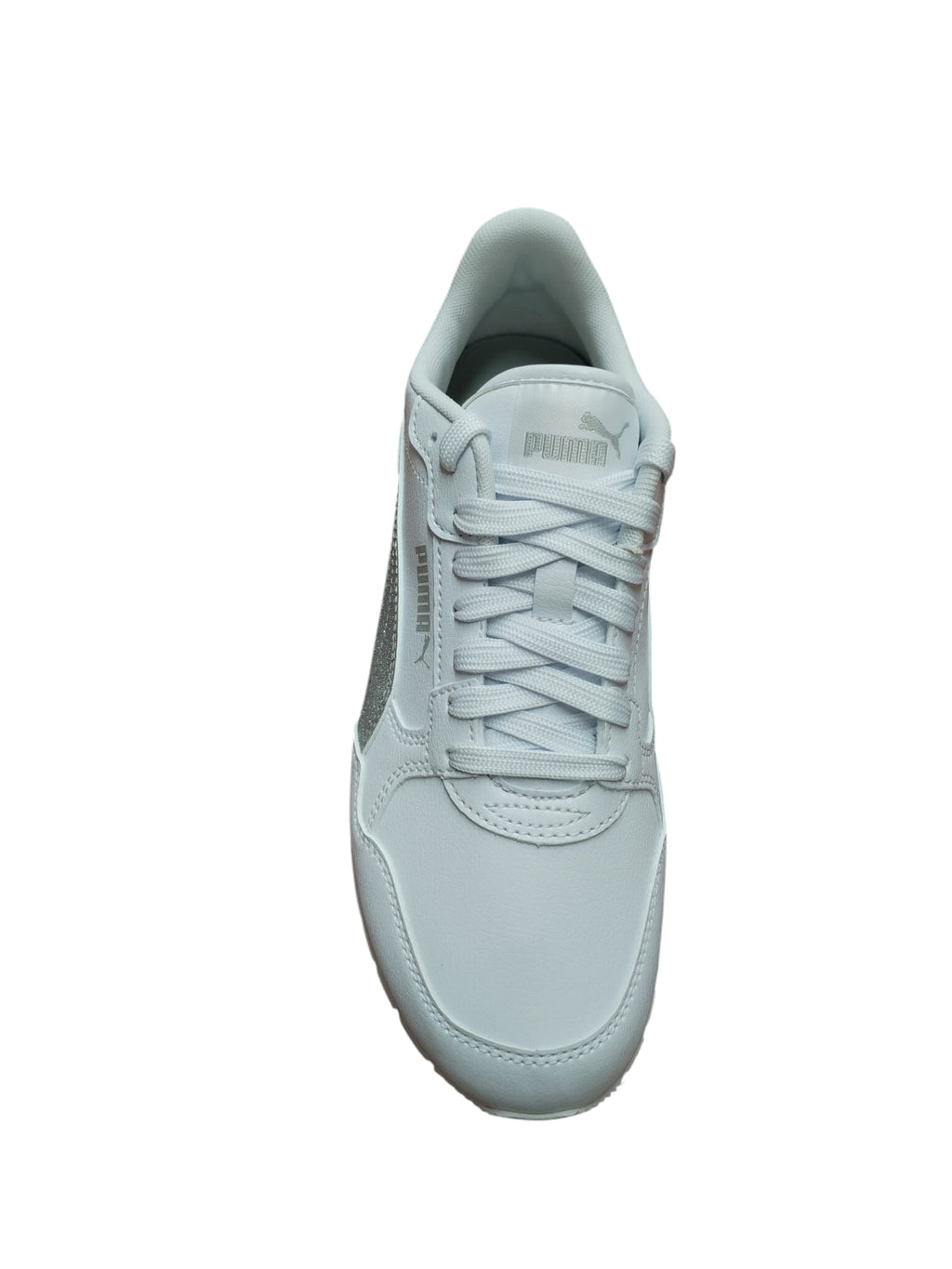 Scarpe Puma Donna Bianche con Banda Glitter Argento
