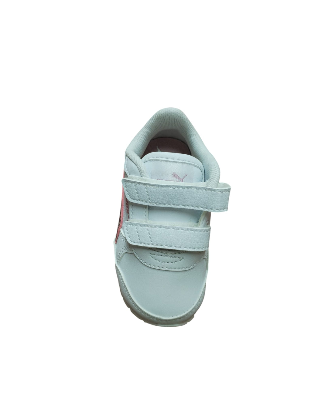 Scarpe Puma Bambino/a Bianche Strappi Dettagli Rosa Glitter