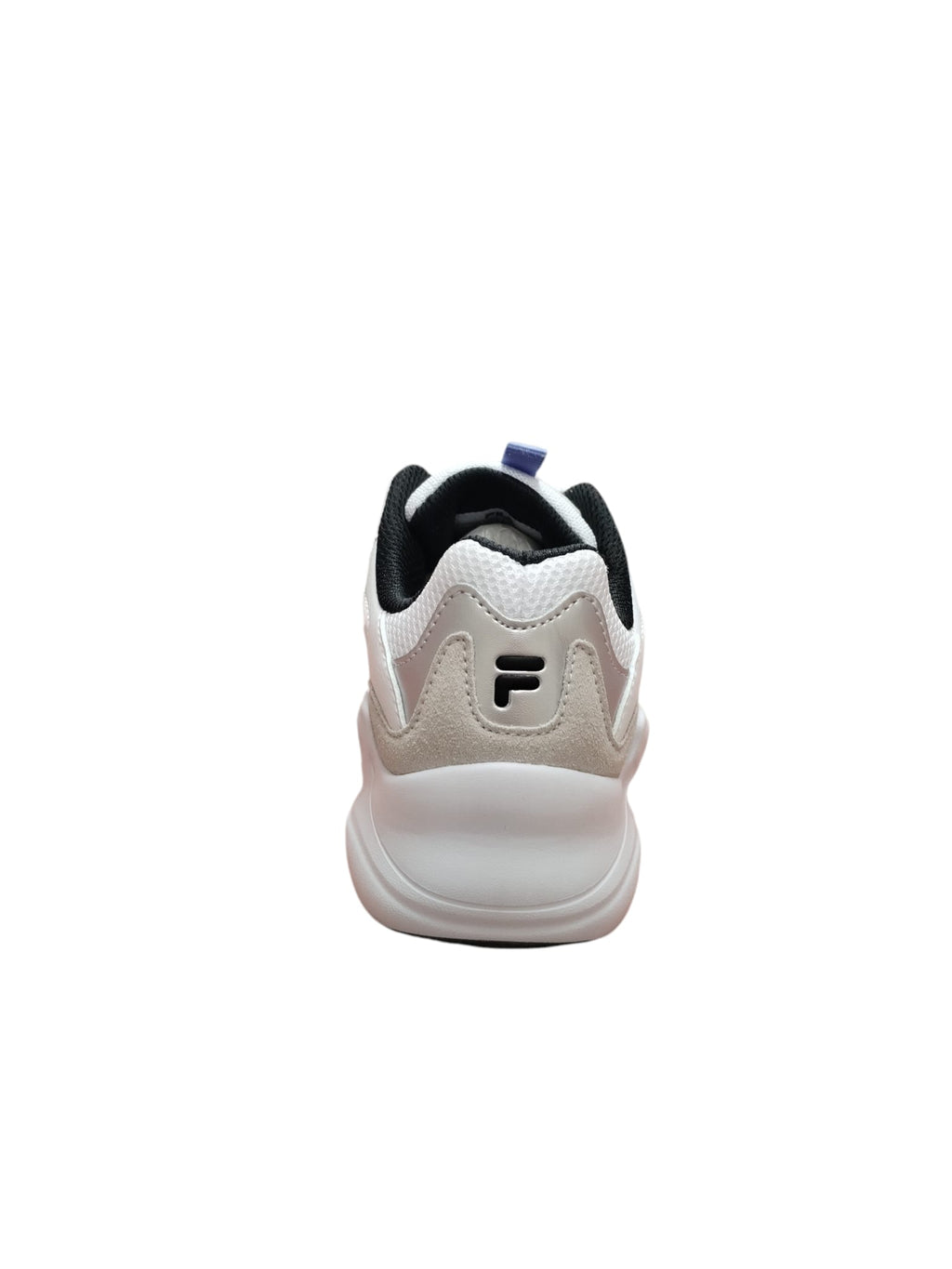 Fila Sneakers Donna Chunky Bianche con Dettagli Argento