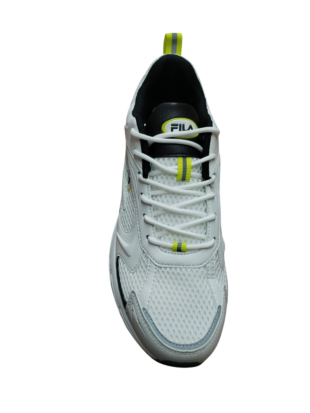 Fila Sneakers Bianche Uomo/Donna con Dettagli Neon Gialli