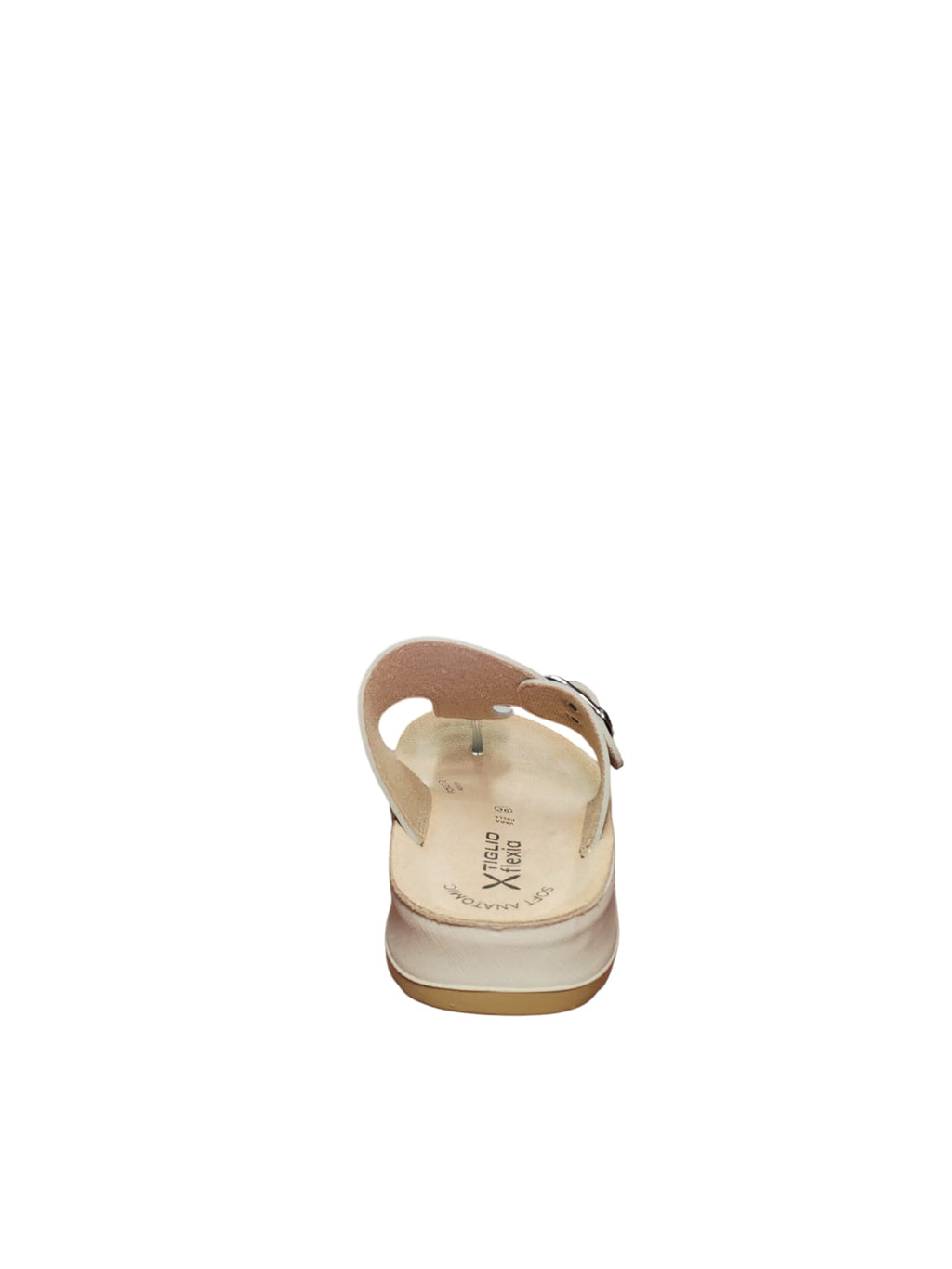 Sandalo Tiglio Infradito Beige Comfort con Fibbia Regolabile