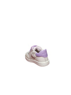 Sneaker Balducci Bambina Bianca Leopardata con Lacci Raso Viola