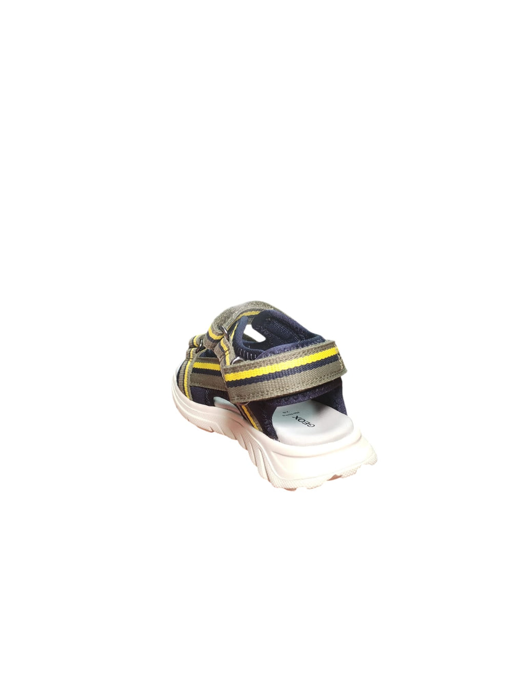 Sandali Bambino Geox Traspiranti Chiusura Strappo Blu Giallo