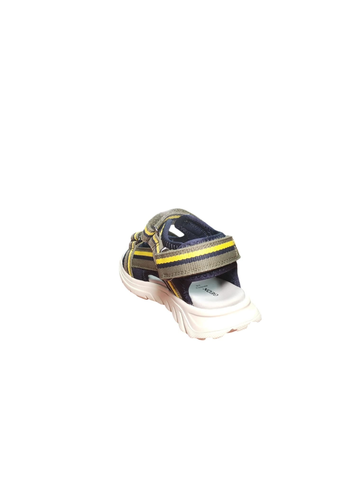 Sandali Bambino Geox Traspiranti Chiusura Strappo Blu Giallo