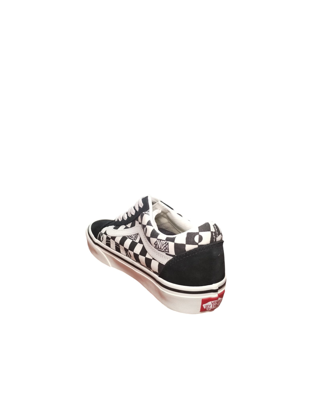 Vans Old Skool Checkerboard Logo Sneakers B/N