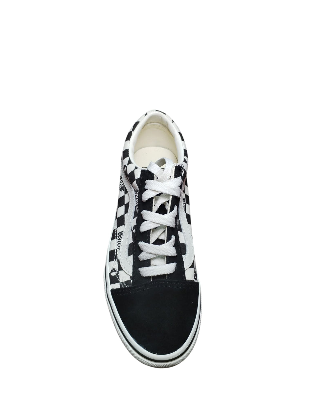 Vans Old Skool Checkerboard Logo Sneakers B/N