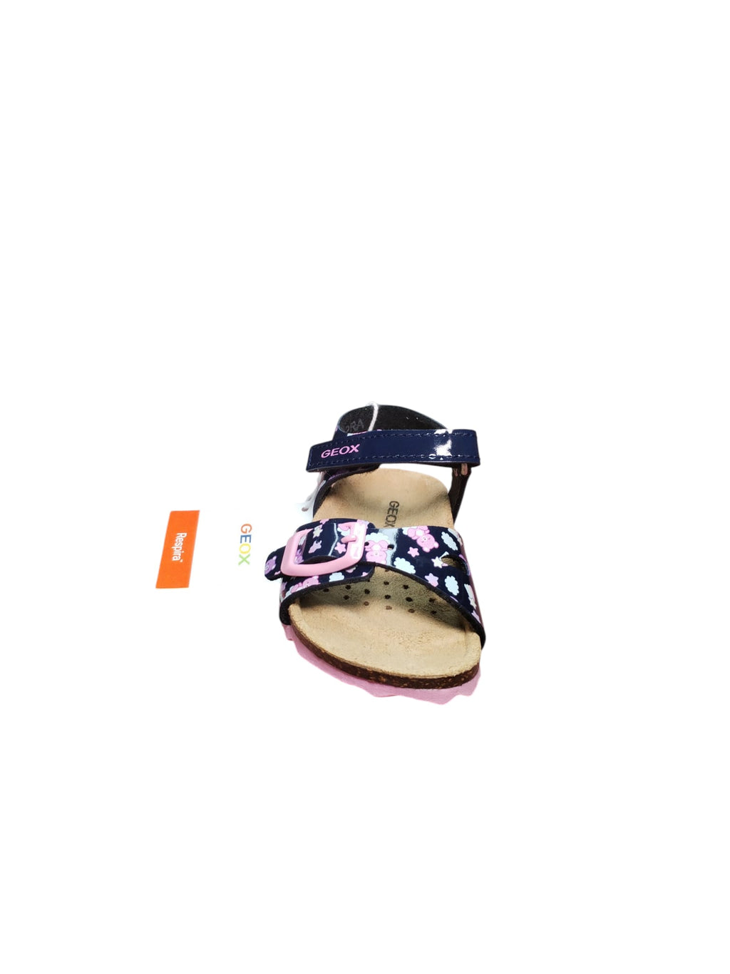 Geox Sandali Bambina Floreali Blu Navy con Fibbia