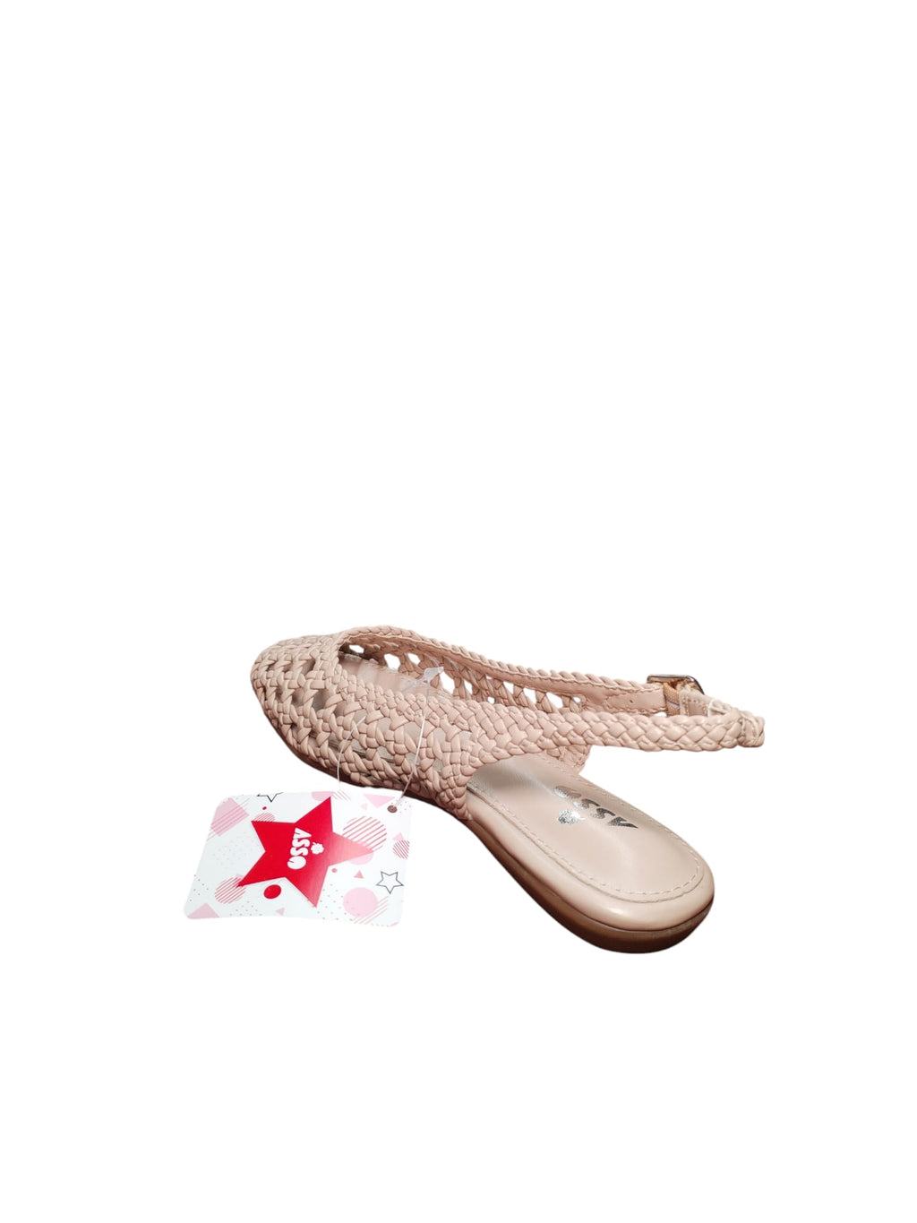 Sandali Slingback Intrecciati Rosa Chiaro Donna