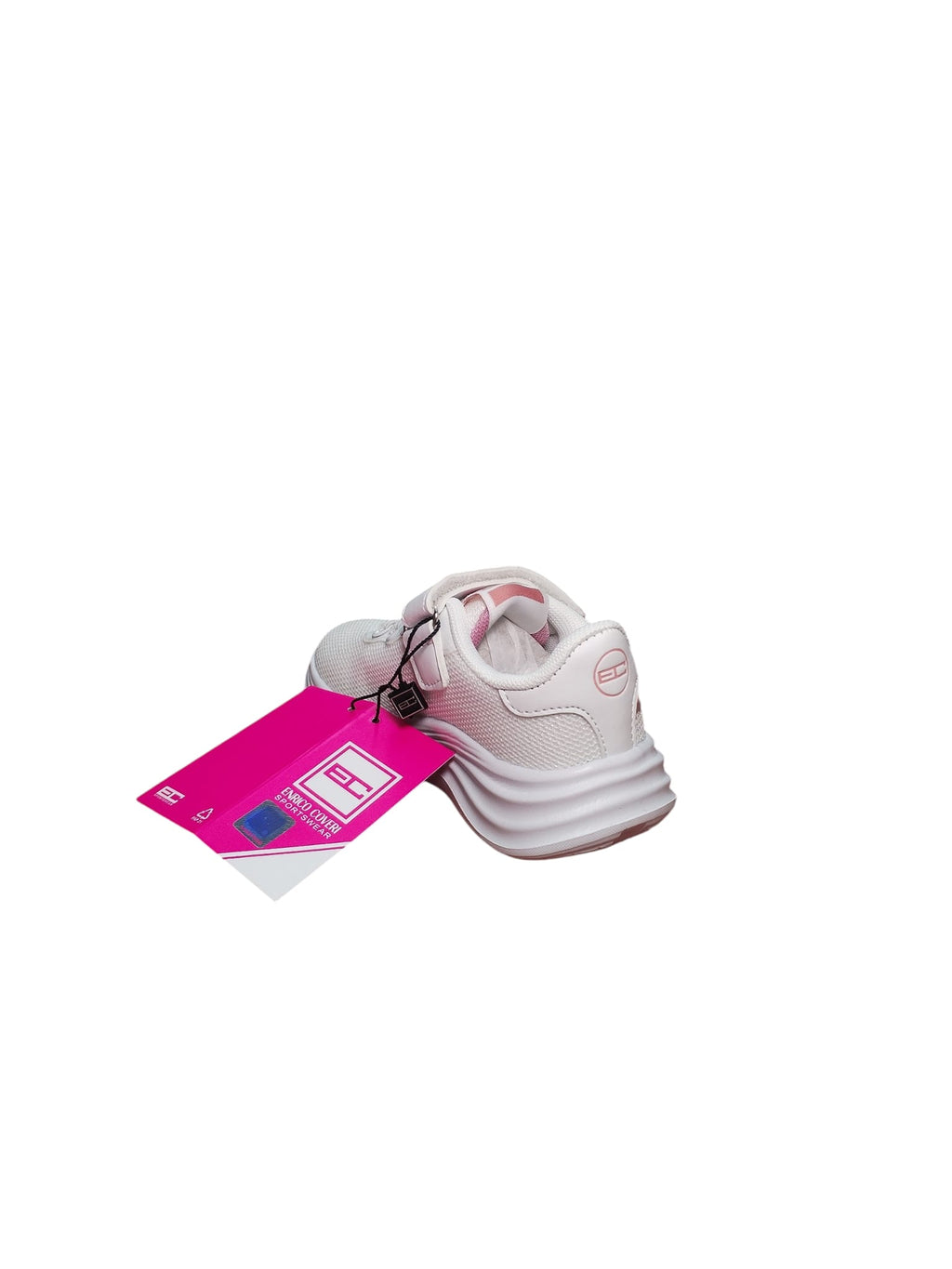 Sneakers Bambina Enrico Coveri Bianche e Rosa con Velcro