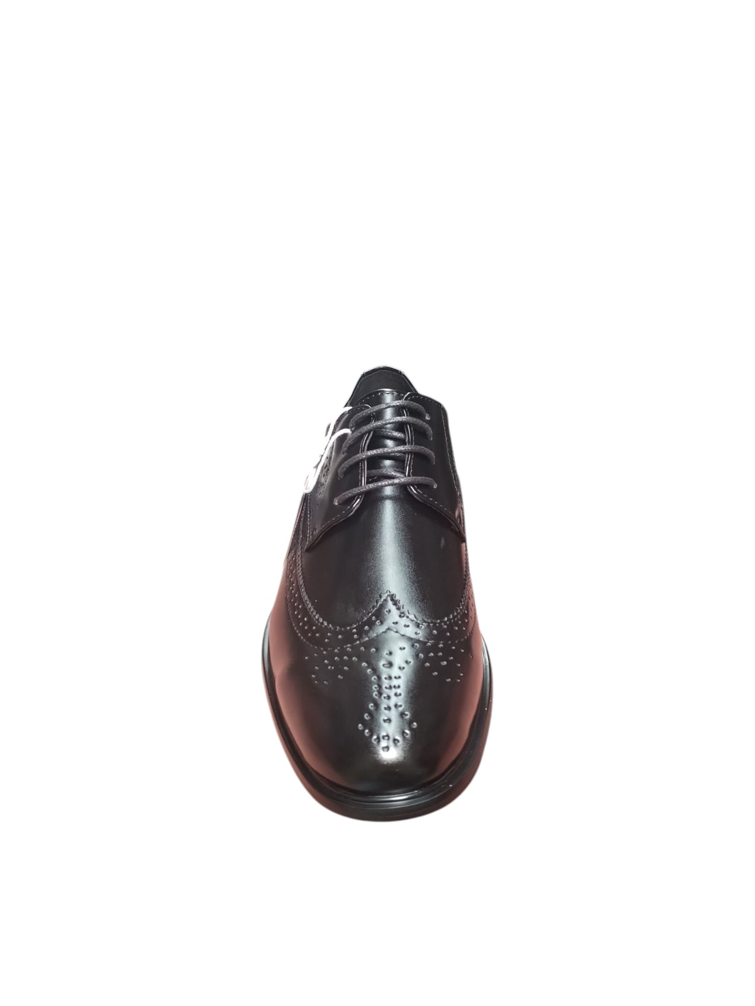 Scarpe Eleganti Uomo GianMarco Venturi Nere Brogue Stringate in Pelle