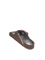 Sandali Gomma Americanino Neri Unisex Doppia Fibbia Regolabile Estivi