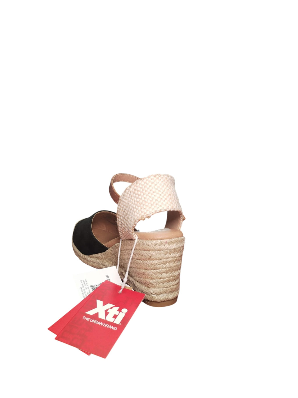 Sandali Xti Espadrillas Donna con Zeppa Nera e Cinturino