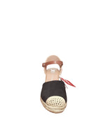 Sandali Xti Espadrillas Donna con Zeppa Nera e Cinturino