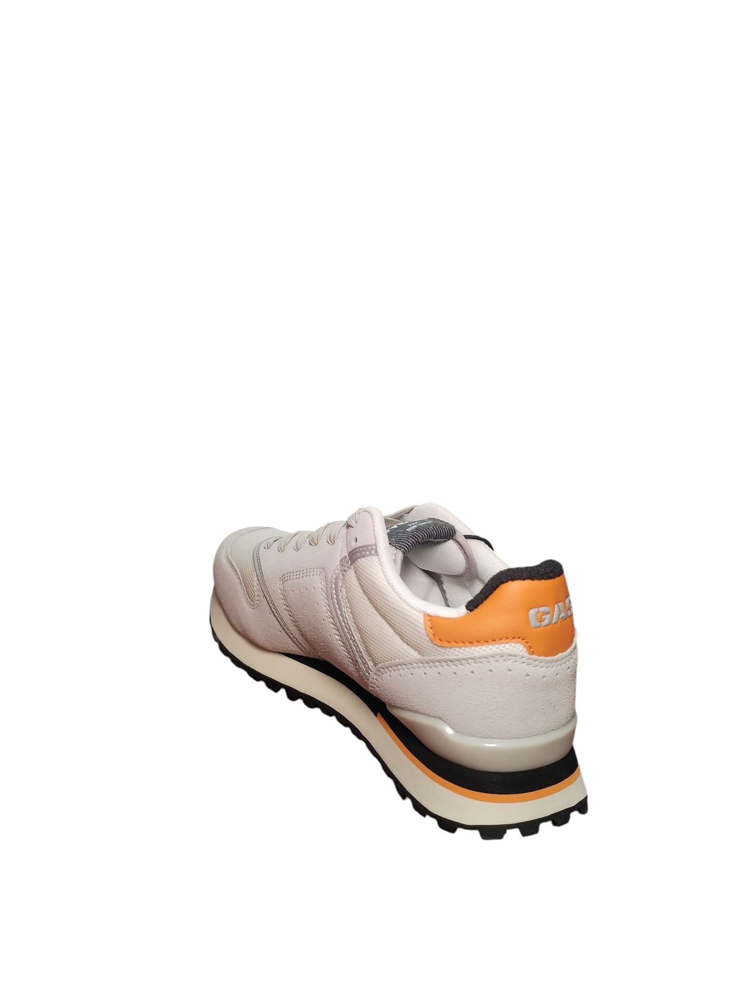 Sneakers GAS Uomo Casual Beige/Grigio con Dettagli Arancio