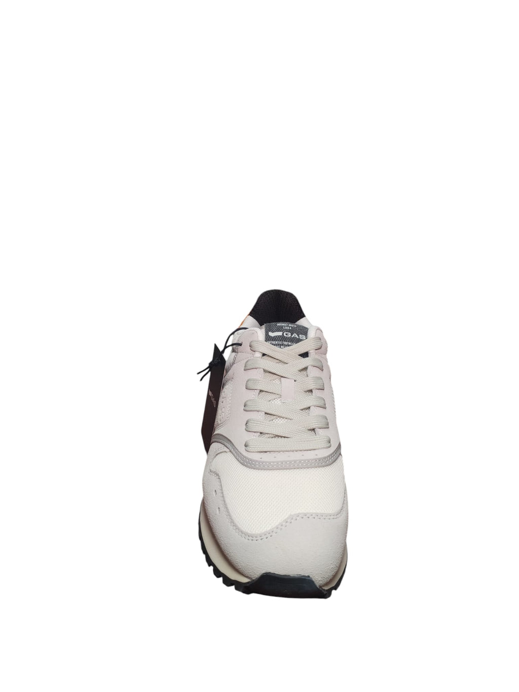 Sneakers GAS Uomo Casual Beige/Grigio con Dettagli Arancio