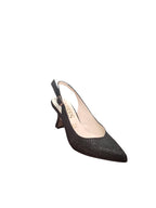 Décolleté ARRES Slingback Oro Glitter Punta Sfilata Tacco Medio
