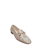 Mocassino Donna Elegante Beige Scamosciato con Morsetto