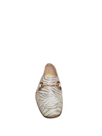 Mocassino Donna Elegante Beige Scamosciato con Morsetto