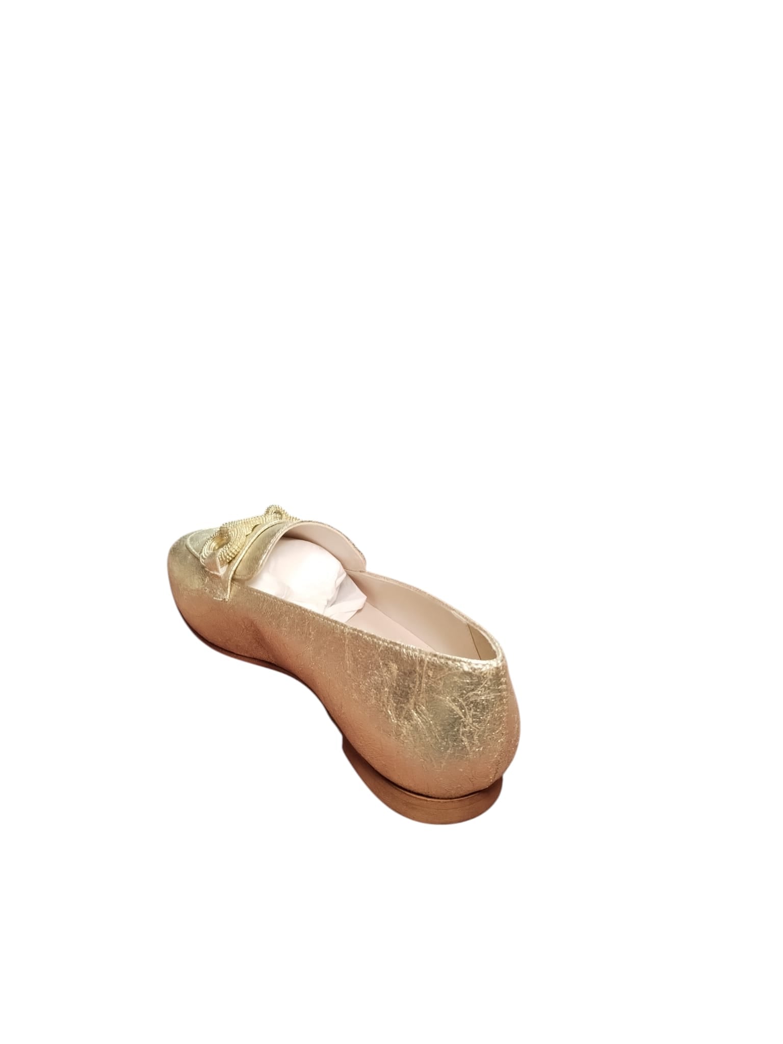 Mocassini ARRES Donna Oro Effetto Metallizzato con Fibbia