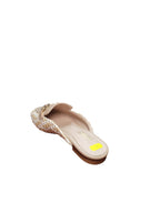 ARRES Mule Elegante Beige con Dettaglio Horsebit e Suola in Paglia