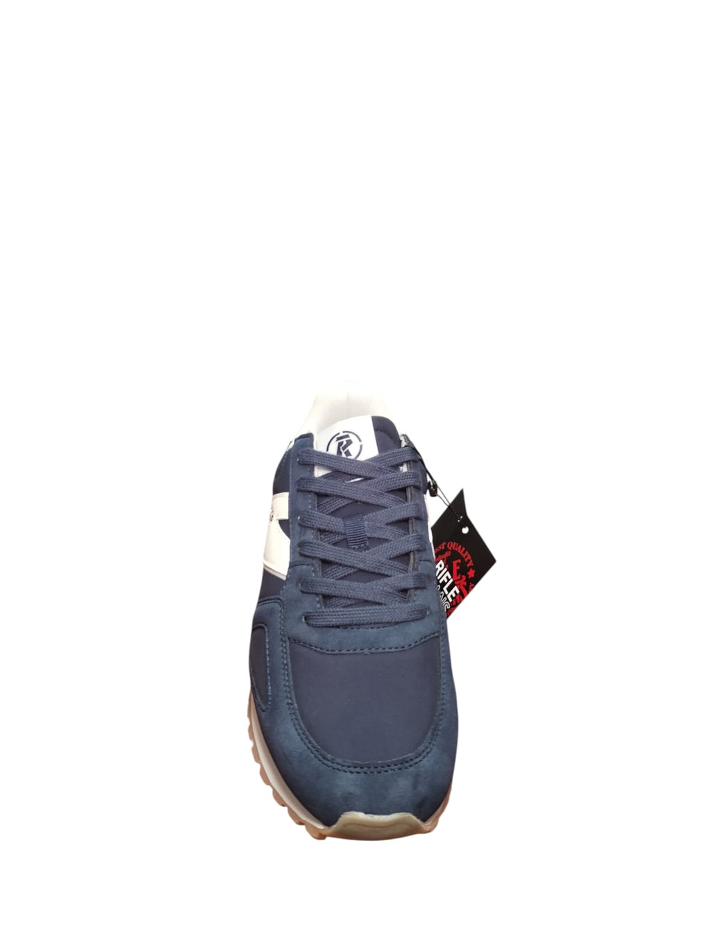Sneakers Rifle Uomo Blu Navy Casual con Logo Cavallo