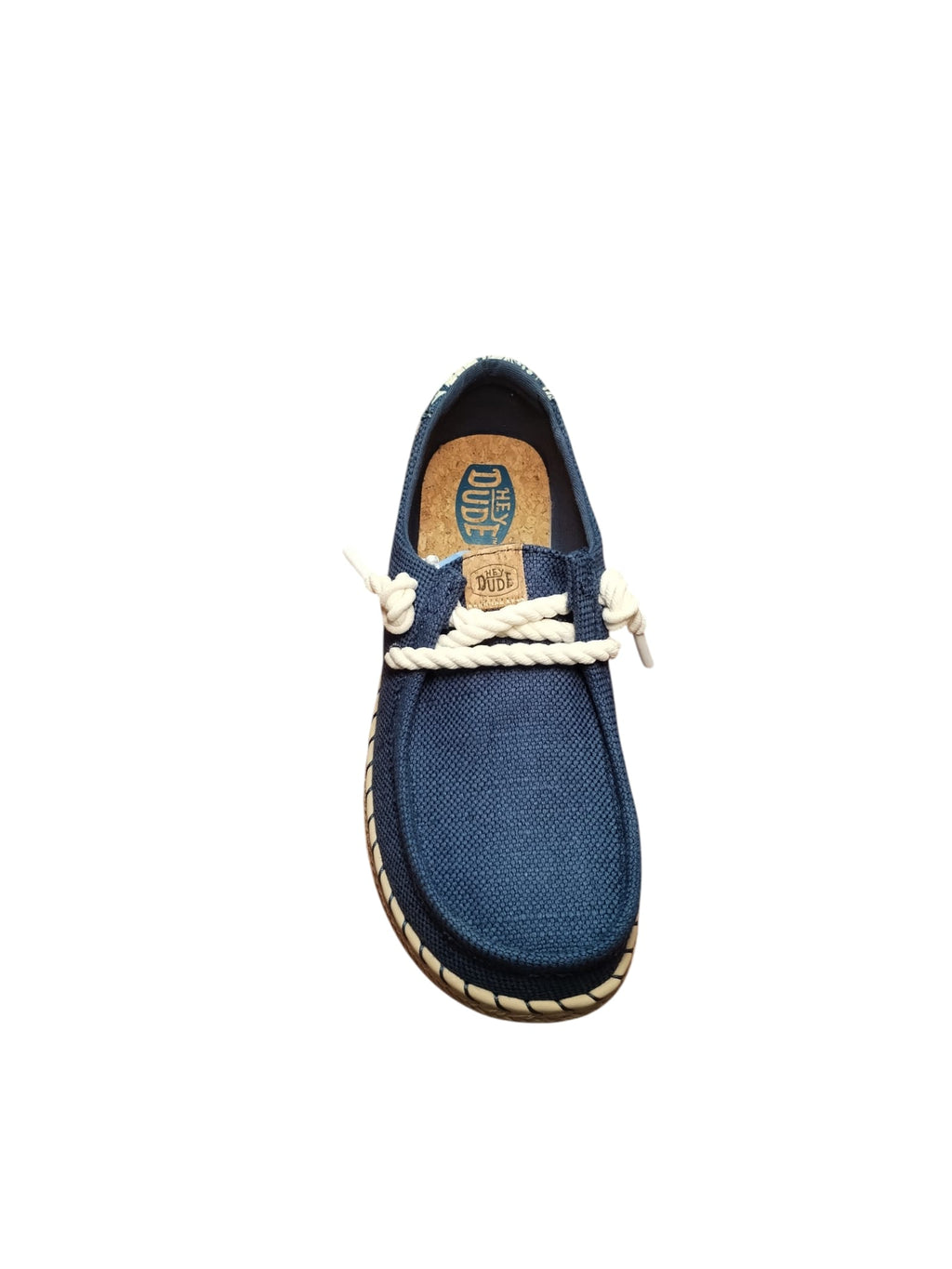 Mocassino Hey dude Blu con Suola in Corda Intrecciata
