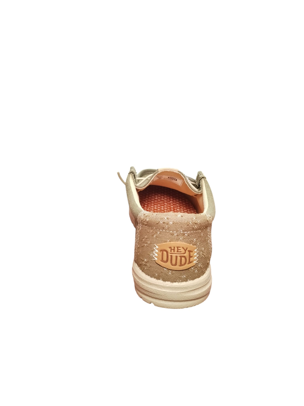 Mocassini Casual Hey dude Uomo in Tela Verde Khaki Leggeri