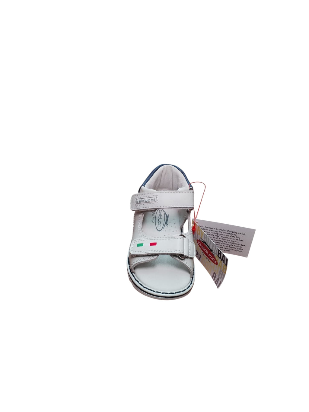 Sandali Balducci Bambino Bianchi con Strappi Velcro