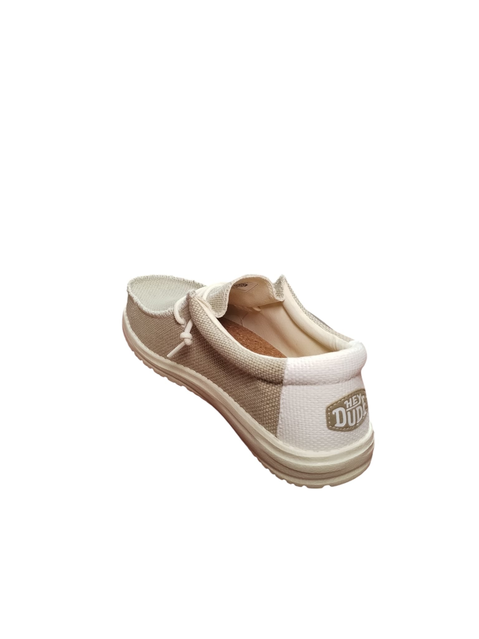 Scarpe Casual Hey Dude Wally Uomo Beige in Tela Leggera