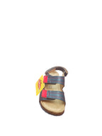 Sandali Balducci Bambino Grigio Rosso Chiusura Strappo