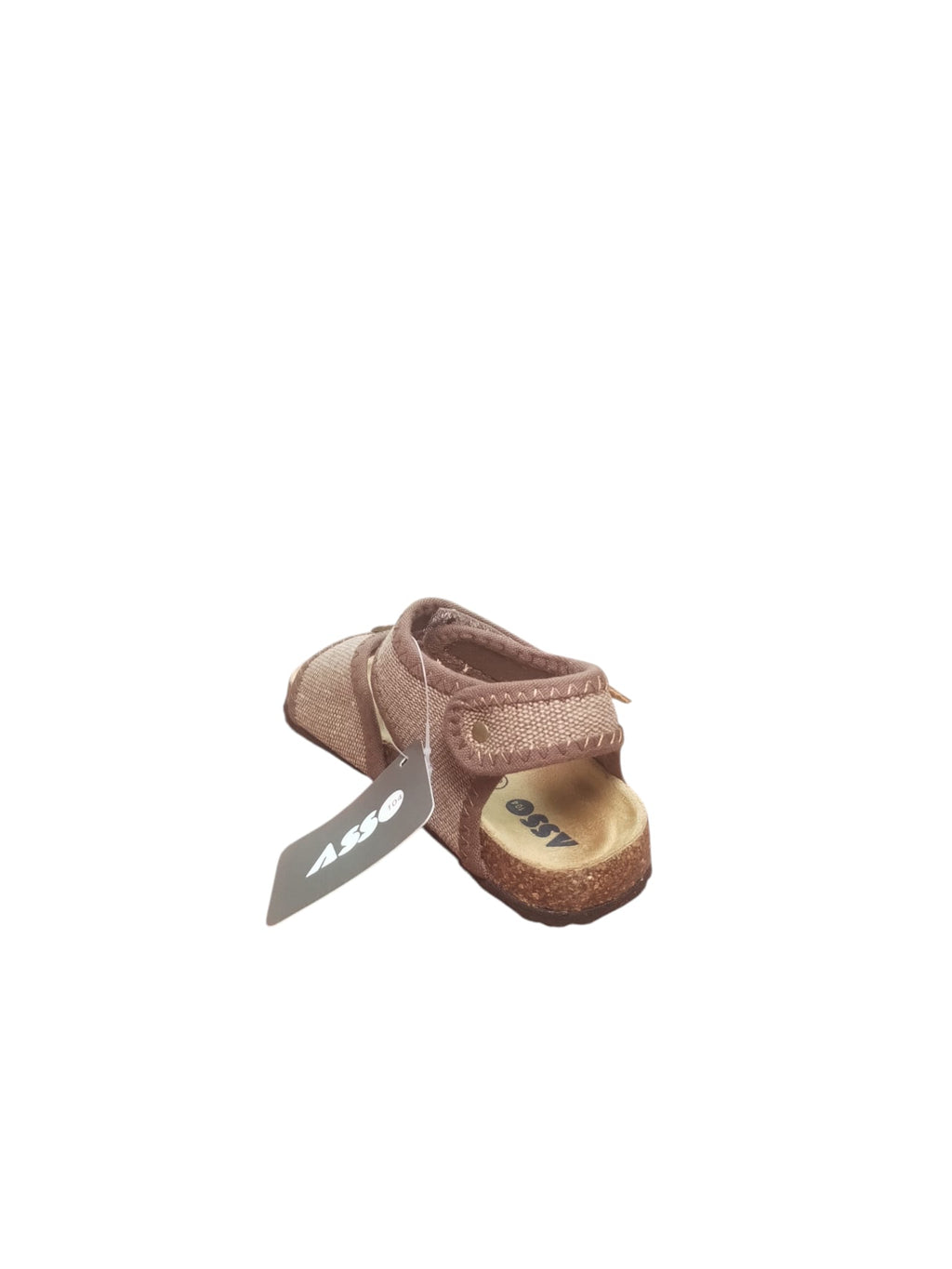 Sandalo Asso Bambino Comfort Beige con Chiusura Regolabile