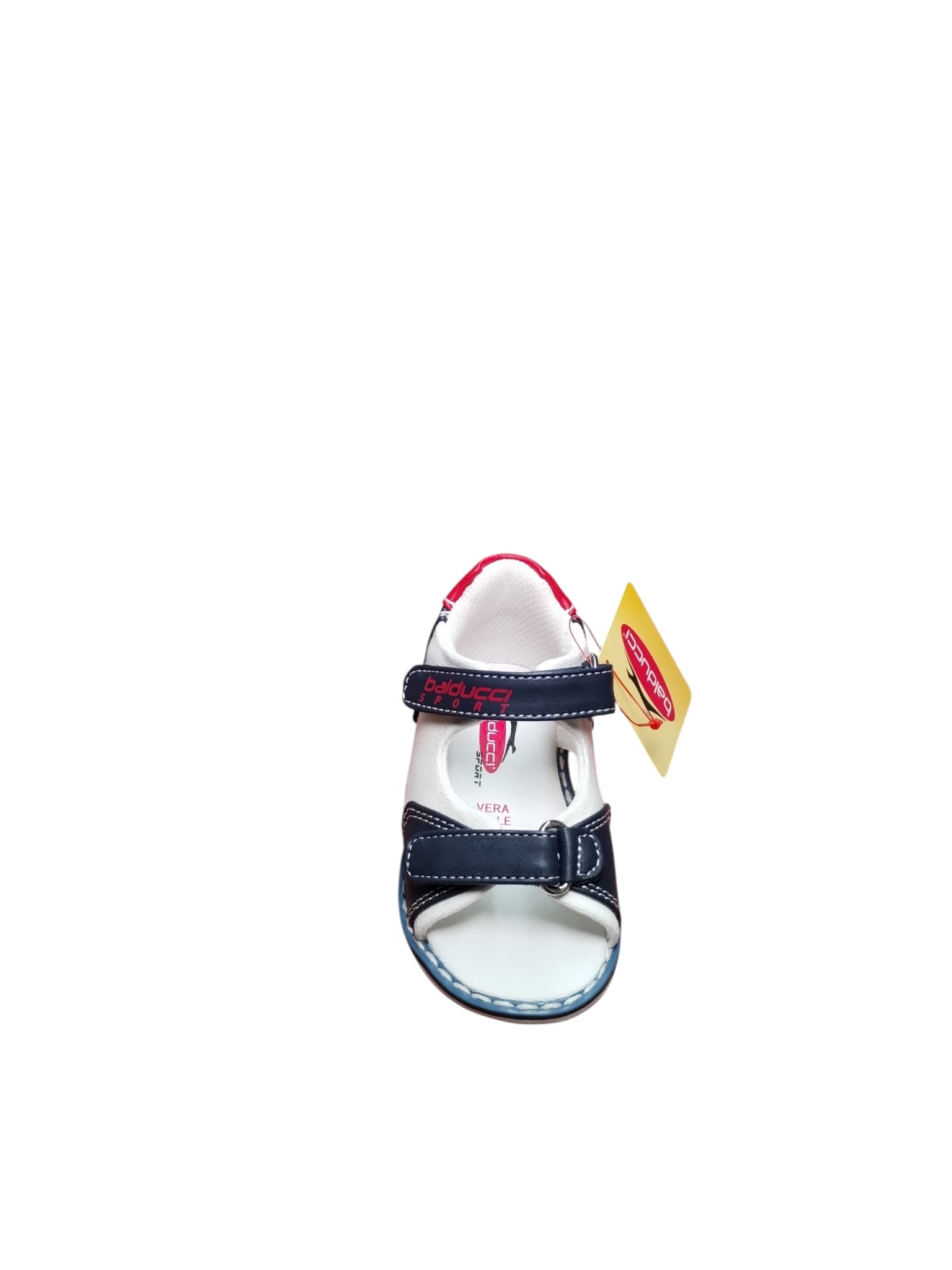 Sandali Primi Passi Baducci Bimbo Bianco Blu Velcro