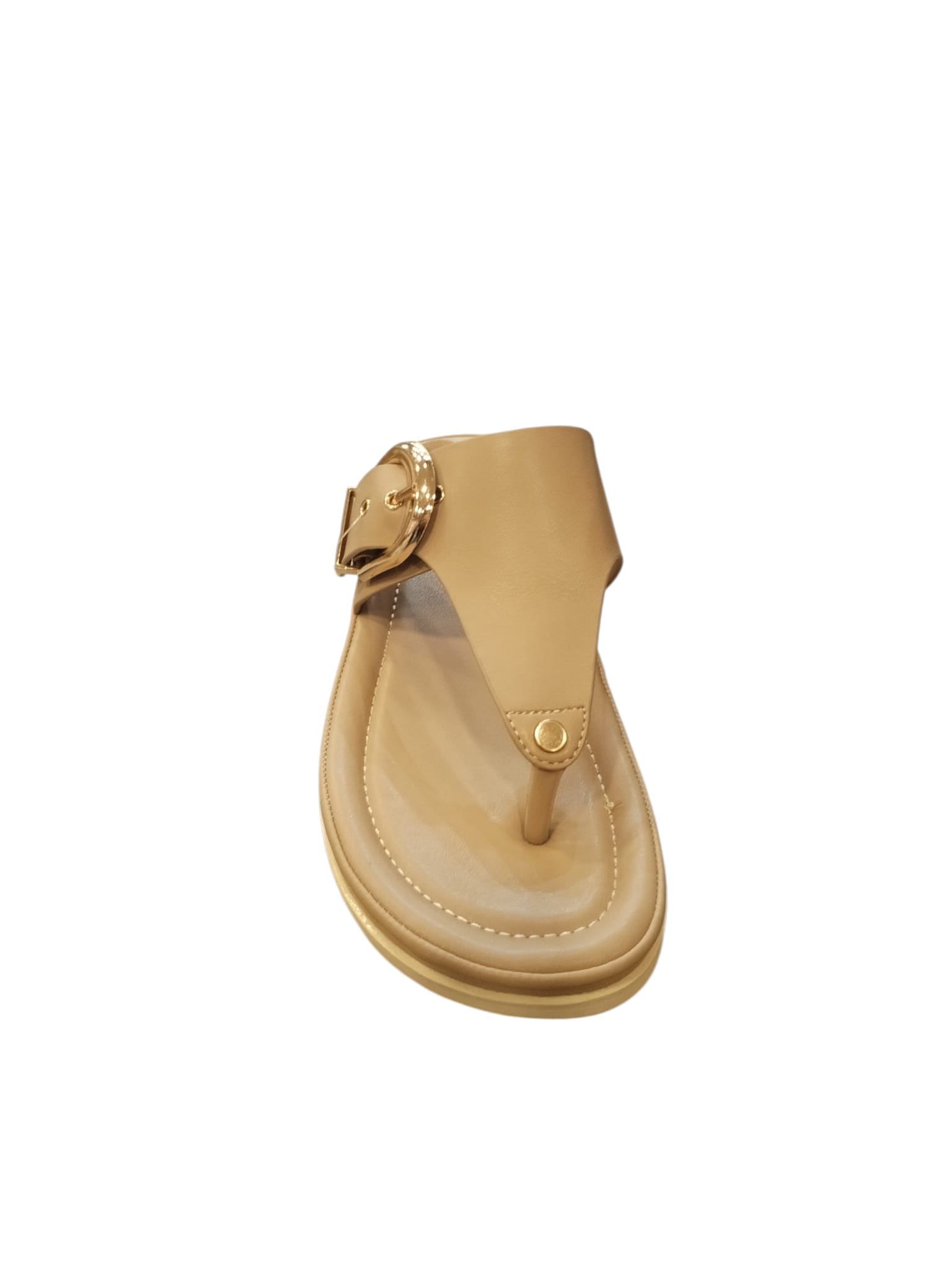 Sandalo Infradito KEYS Donna Beige con Fibbia Decorativa