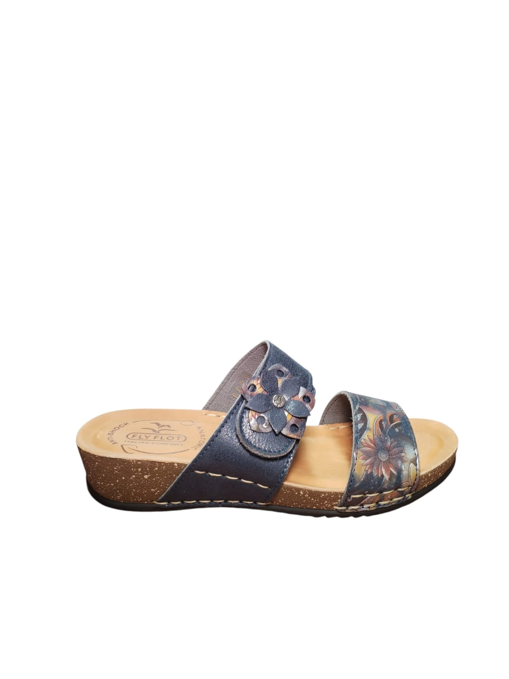 Sandali Donna Fly Flot Comfort Rosa con Fantasia Estiva