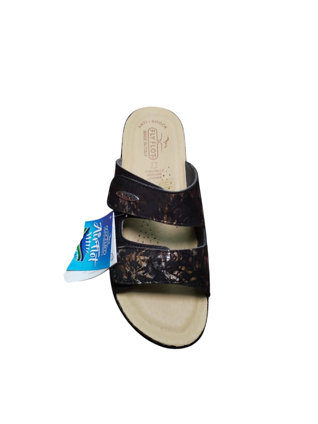 Sandali Donna Fly Flot Airflot Comfort Nero Floreale