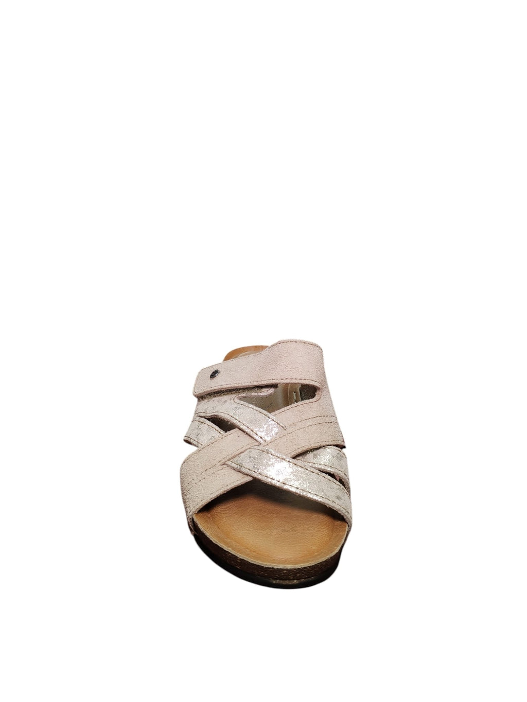 Sandali Donna Fly Flot Comfort Regolabili Beige Glitter