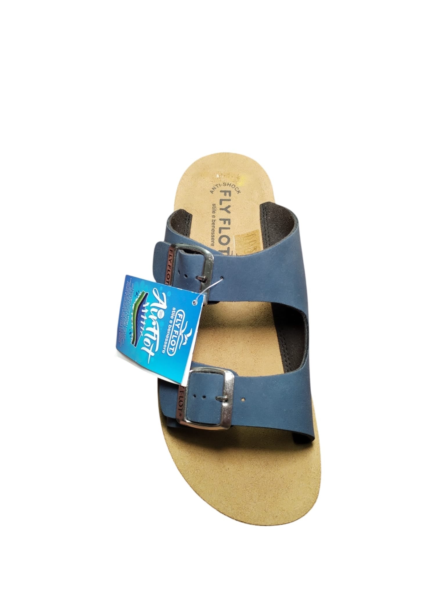 Sandali Donna Fly Flot Blu con Doppia Fibbia Comfort